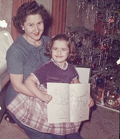 Mom and I, Christmas 1961